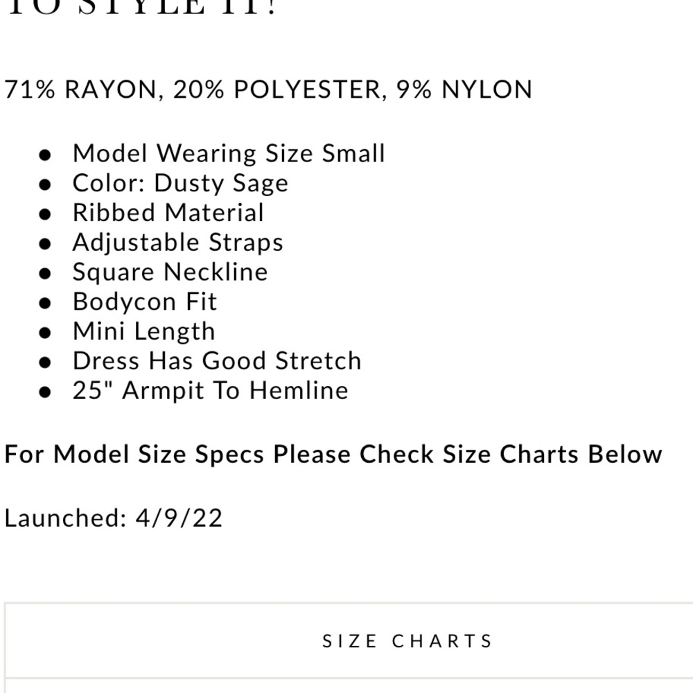 Brand new! Nanamacs ribbed dusty sage mini bodycon - Picture 7 of 7